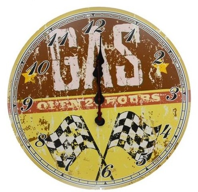 Orologio parete GAS marrone 60cm 33117 COLORI E LUCI