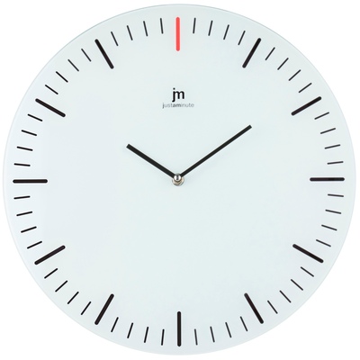 Orologio da parete bianco d.33 vetro 14870 LOWELL