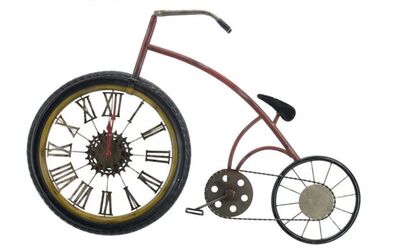 Orologio bicicletta muro 84x61cm 37474 COLORI E LUCI