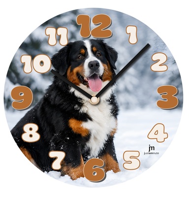 Orologio da parete Bovaro del Bernese in vetro Ø33 cm  45140