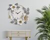 Orologio da parete con decoro di fiori oro grigio e bianco 64x64cm  41111 - foto 4