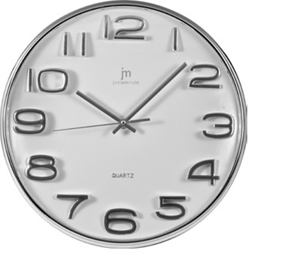 Orologio parete 00810B CROMATO BIANCO COLORI E LUCI