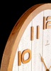 Particolare Orologio da parete grande 60cm con cornice e numeri in legno chiaro