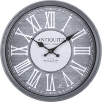 Orologio parete effeto anticato grigio diametro 28 cm 00887TG LOWELL