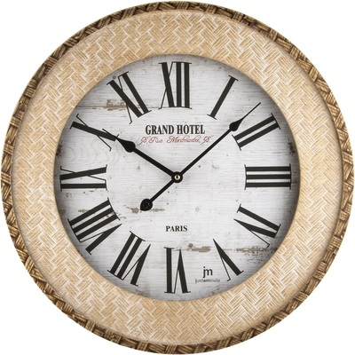 Orologio da muro cornice legno effetto intrecciato 50cm  41923