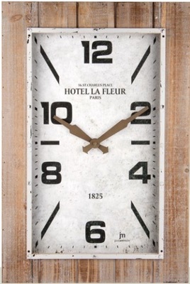 Orologio parete legno chiaro 40x60cm 21478 LOWELL