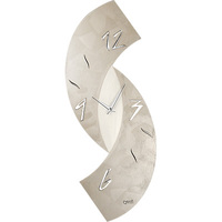 Orologio parete moderno design tortora 30x80 11477 LOWELL