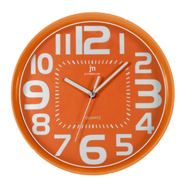 Orologio parete moderno arancio 00800O Arancio LOWELL