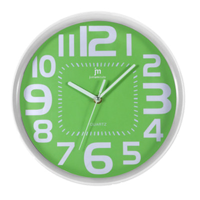 Orologio parete moderno verde rotondo 27cm 00800G LOWELL
