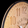Particolare Orologio da parete effetto tronco legno con cornice scura 60cm