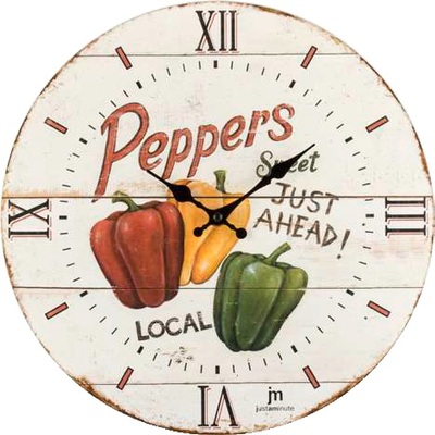 Orologio da parete con peperoni 33cm 21491 LOWELL