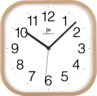Orologio silenzioso moderno cornice quadrata effetto legno 30cm  45127