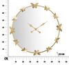 Orologio parete grande a specchio con farfalle oro  40530 - foto 5