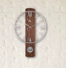 Seconda foto Orologio a pendolo moderno design in legno e metallo 40x61cm