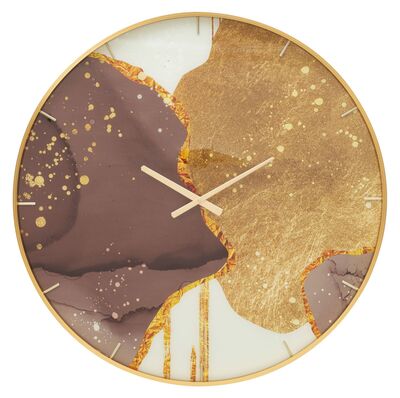 Orologio moderno grande 80m toni oro e marrone  40939