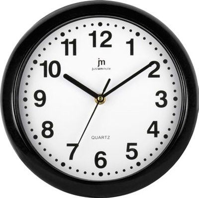 Orologio nero silenzioso da parete 25cm 00710N LOWELL