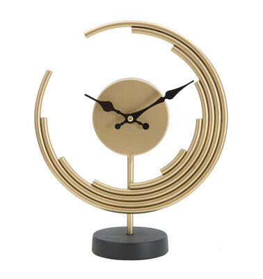 Orologio da appoggio luna dorata design glam 25x30cm 40603 COLORI E LUCI