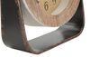 Ulteriore dettaglio di Orologio da appoggio in legno e rattan con supporto in metallo 23,5x24cm  406