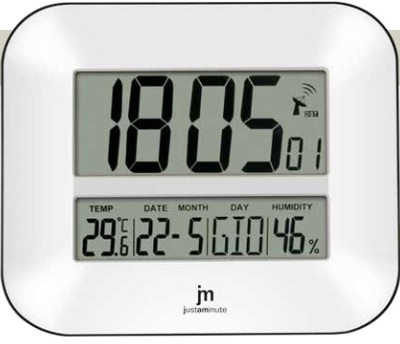 Orologio radiocontrollato parete-tavolo bianco 24x27cm JD9902 LOWELL
