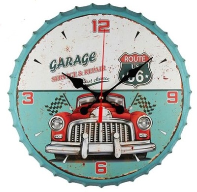 Orologio auto rossa tappo azzurro d.60 33087 COLORI E LUCI