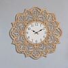 Magnifico orologio parete legno 60cm pizzo design arabesco  40626