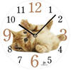 Orologio parete gattino beige giocherellone LOWELL