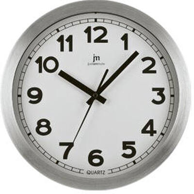 Orologio parete 25cm cornice alluminio 14927 LOWELL