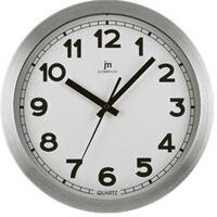 Orologio parete 25cm cornice alluminio 14927 LOWELL