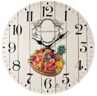 Orologio parete cesto frutta d.33 21440 LOWELL