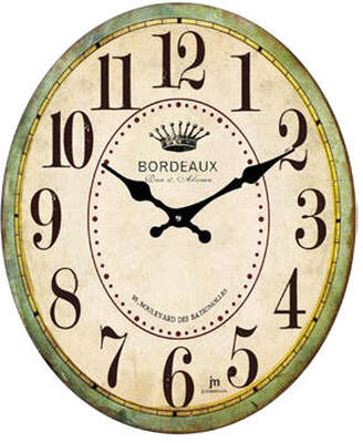 Orologio parete ovale shabby 14859 LOWELL