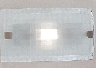 Applique o plafoniera in vetro con decoro a quadretti 995/A ELESI LUCE