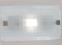 Applique o plafoniera in vetro con decoro a quadretti 995/A ELESI LUCE
