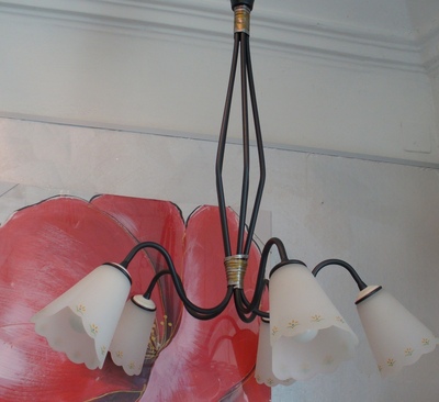 Lampadario 5 luci particolari ceramica MA4715 OUTLET LUCI