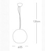 Dettagli lampadario globo metallo 32453