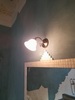 Applique oro ottone anticato braccetto classico vetro bianco E27 41721 LUCI CLASSICHE - foto 6
