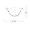 Dettaglio Applique classica economica vaschetta filo oro