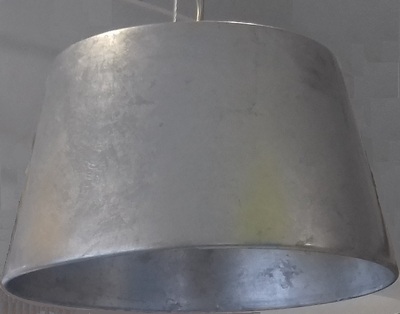 Lampadario foglia argento 34cm 4068 LUCI E COLORI