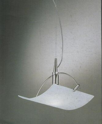 Lampadario vetro satinato quadrato 37x37 6970 PERENZ
