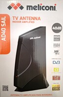 Antenna TV amplificata per interno compatibile DVB Meliconi AD40 Sail ACCESSORI