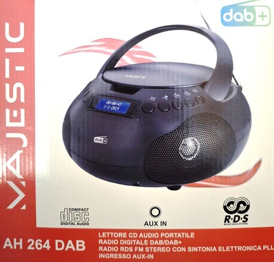 Radio portatile digitale con Lettore CD MAJESTIC AH264DAB  44415