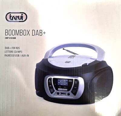 Lettore CD stero portatile radio e telecomando TREVI CMP510 DAB  44416