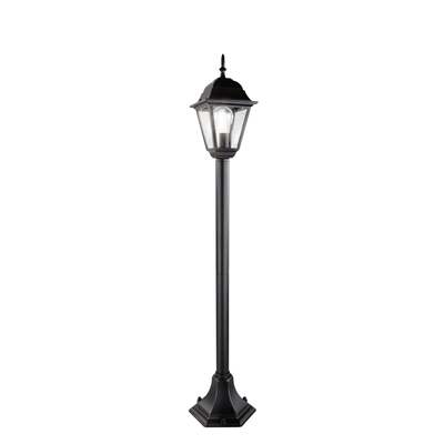 Palo da esterno con lampioncino nero 43637 LUCI ESTERNO
