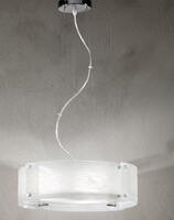 Lampadario a sospensione rotondo con vetro satinato 44cm 3xE27 5991 PERENZ