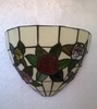 Lampada da parete Tiffany decoro rose OUTLET 988A PERENZ