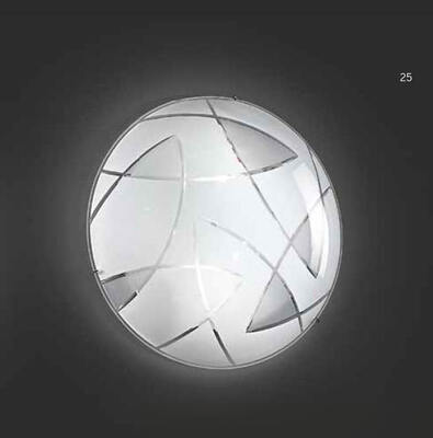 Plafoniera rotonda 40cm vetro decorato 5942 PERENZ