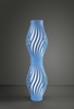 Immagine aggiuntiva di Piantana acrilico blu pastello azzurro 123cm dal design sinuoso  45576
