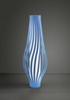 Piantana a goccia in acrilico blu azzurro 123 cm con fasce  45585