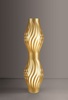 Particolare di Piantana acrilico New Gold Oro Metal clessidra glamour a 2 luci  45579