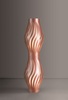 Piantana rame metallizzato acrilico 123cm elegante da soggiorno D123T/COP HELIOS LINEA ZERO