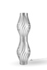 Lampada da terra silver metallizzato sinuosa clessidra  45582
